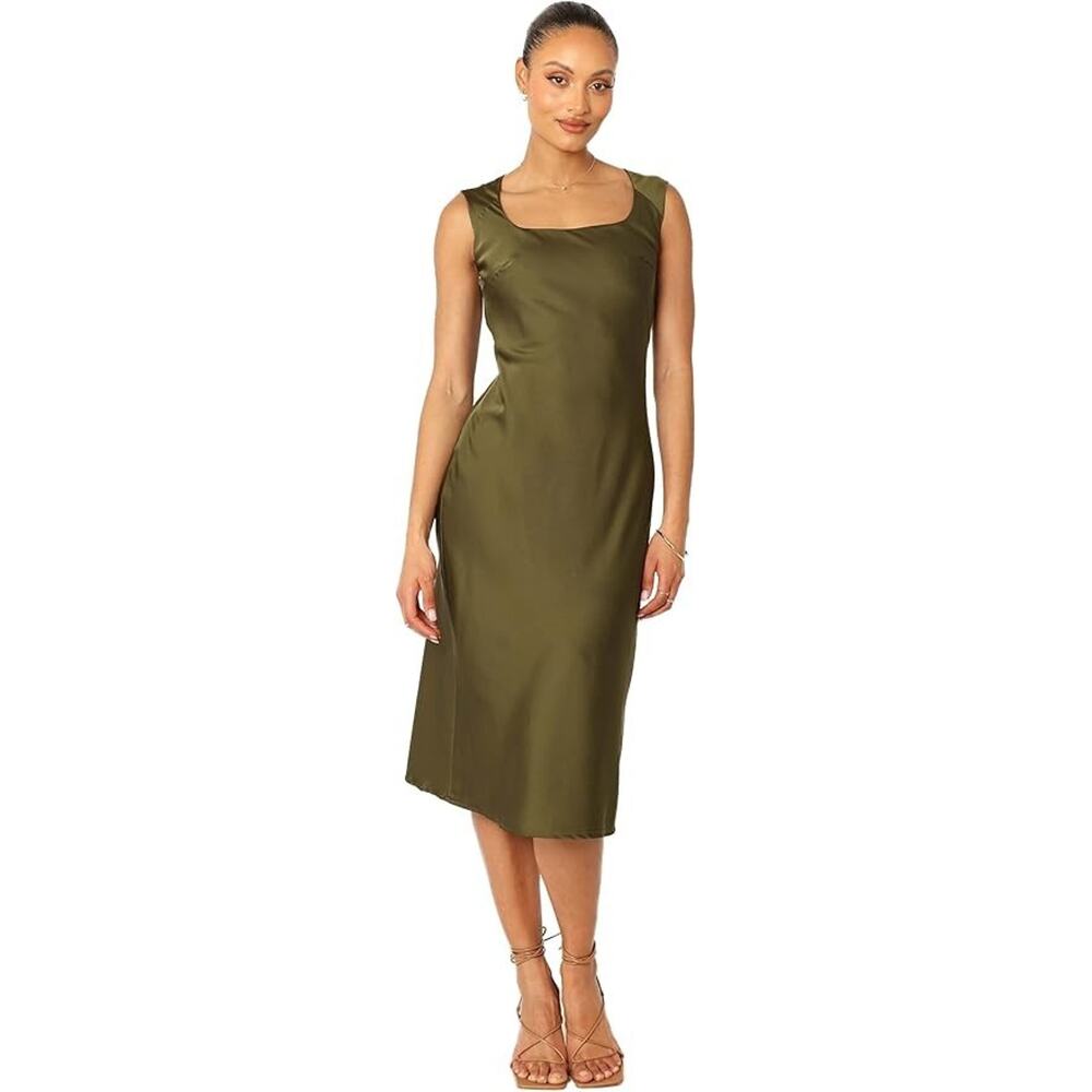 Petal & Pup Women's Natalia Mid Slip Dress Olive Size 6